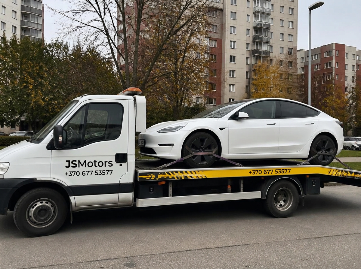 Elektromobilis ant JSMotors traliuko platformos